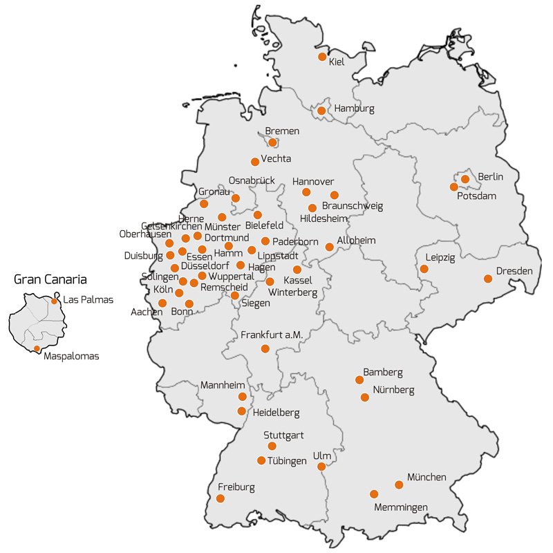 Werbekaiser Deutschlandkarte