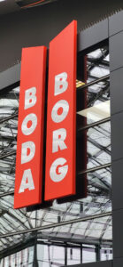 Boda Borg Lichtwerbung Mall